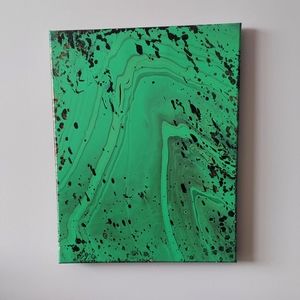 Going Green Collection 2022 "B" Original Paint Pour Painting